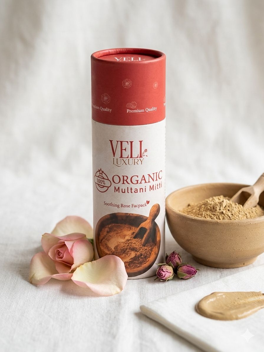 VELI Rose Multani Mitti Face Pack | Glow & Fresh Skin
